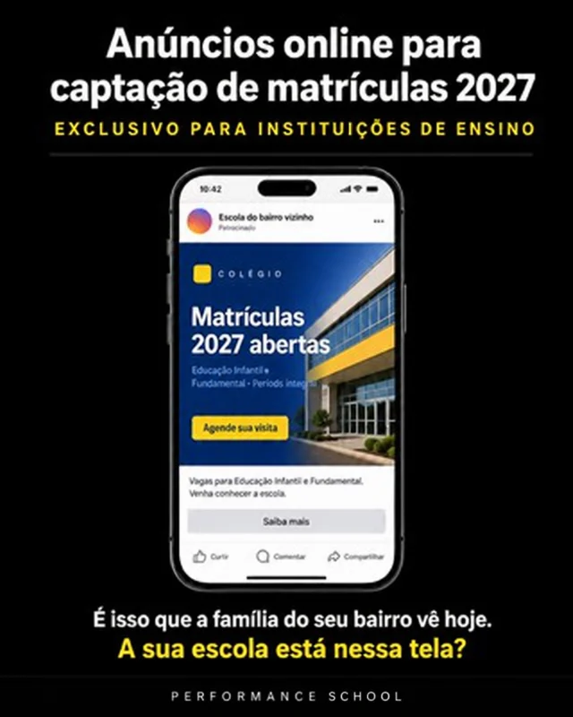 Criativo de anúncio para instituição de ensino